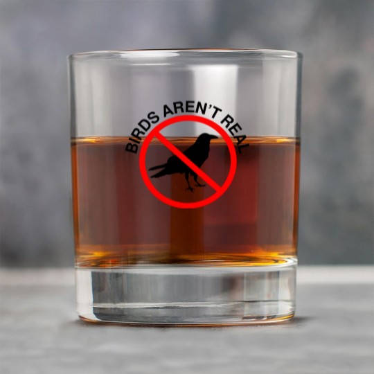 Discover Birds Aren't Real Prohibited Sign Premium Rock Glasses