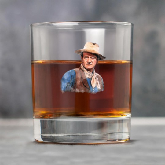 Discover John Wayne "The Duke" - Watercolor - John Wayne - Rock Glasses