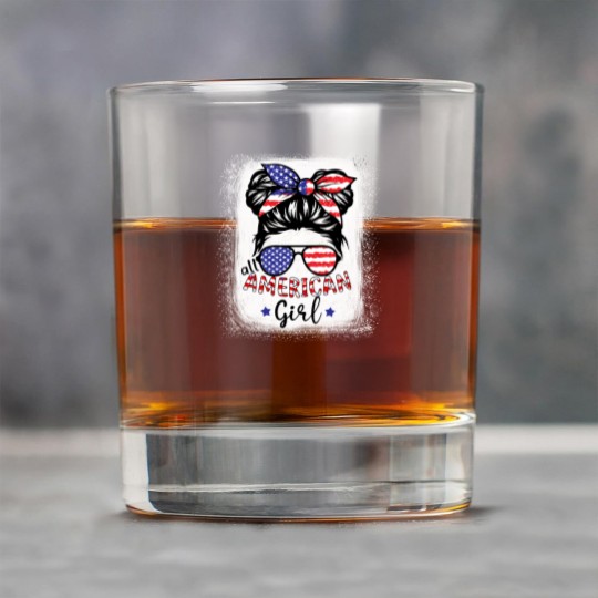 Discover All American Girl Bleached Rock Glasses Patriotic July 4th Rock Glasses