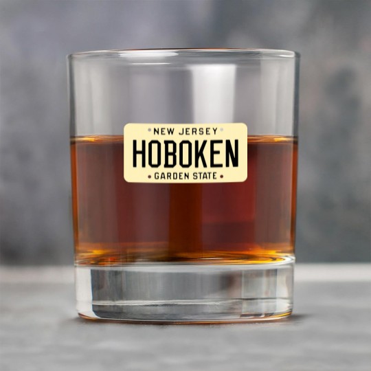 Discover Hoboken New Jersey License Plate Rock Glasses