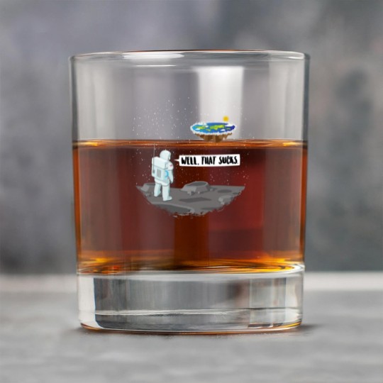 Discover Funny Flat Earth Astronaut - Well That Sucks Rock Glasses