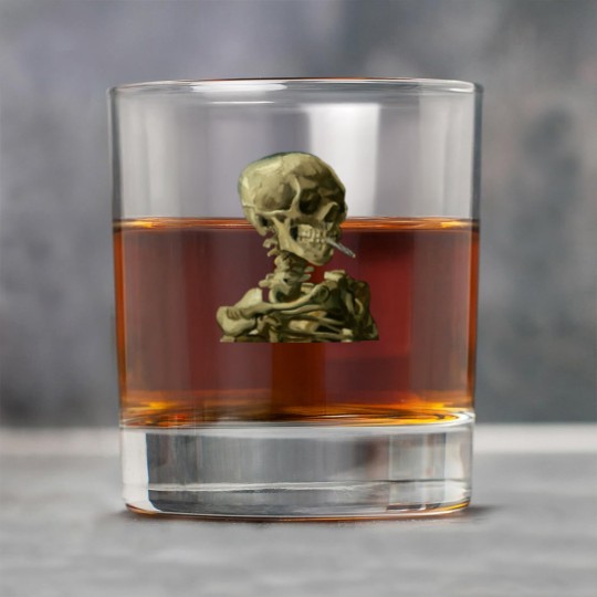 Discover Skull with Burning Cigarette by Vincent van Gogh - Skull - Rock Glasses