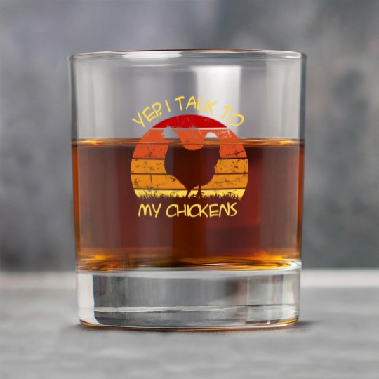Discover Yep, I Talk To My Chickens Vintage - Yep I Talk To My Chickens Vintage - Rock Glasses