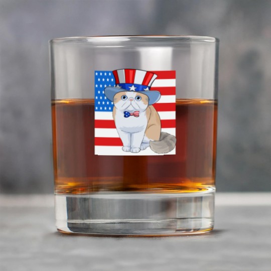 Discover Exotic Shorthair Cat 4th of July - Exotic Cat - Rock Glasses