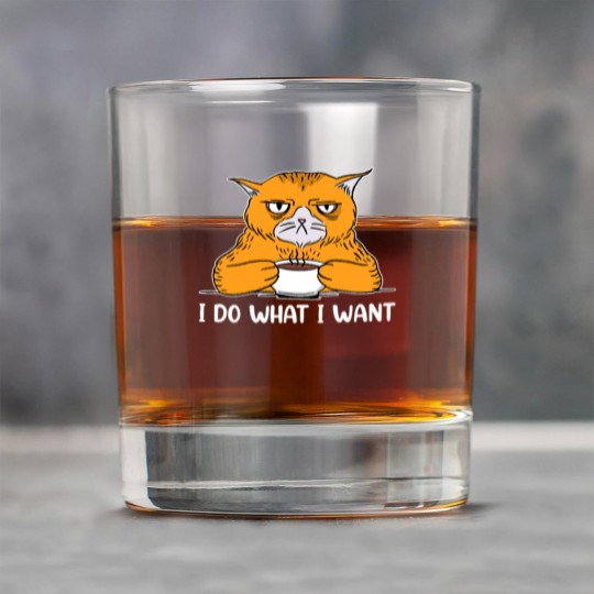 Discover I do What I Want Funny Sarcastic Cat Rock Glasses