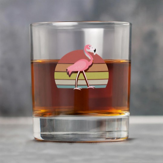 Discover Flamingo Rock Glasses Sunset Retro Vintage 70s Animal Nature Lovers - Flamingo - Rock Glasses