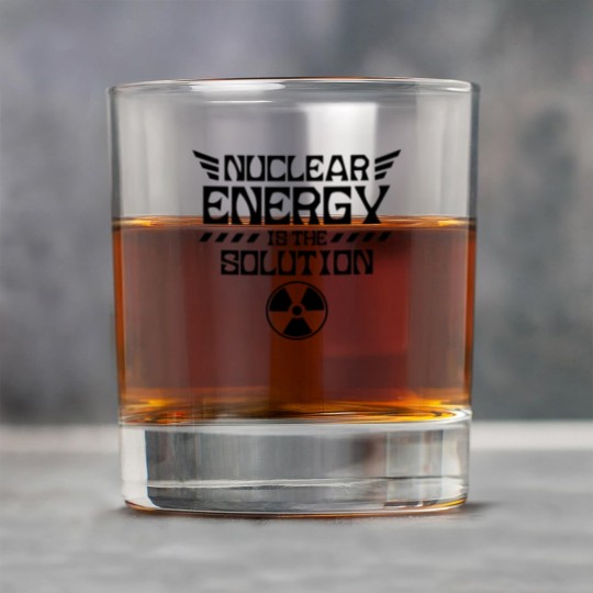 Discover Nuclear energy is the solution Atomic Fusion Clean Rock Glasses