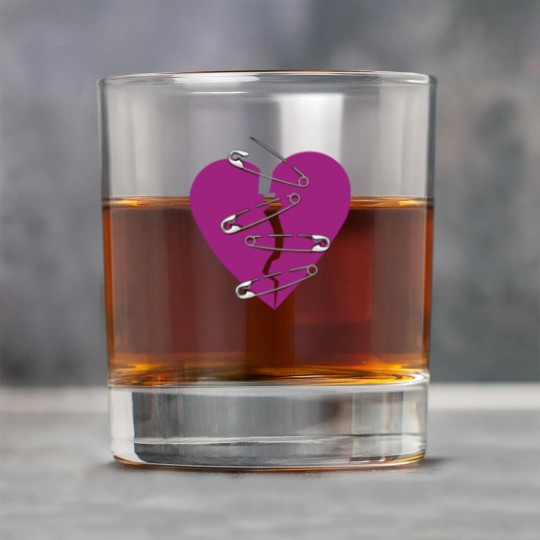Discover Broken heart and safety pins gift Rock Glasses