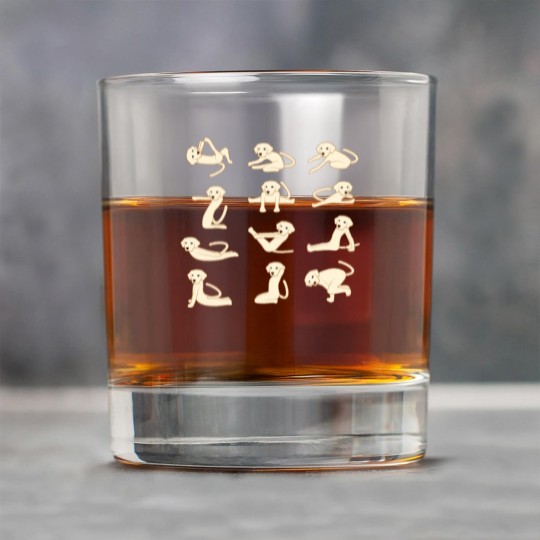 Discover Dogs doing Yoga Funny Animal Rock Glasses Rock Glasses
