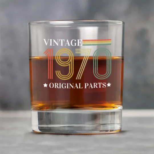 Discover Vintage 1970 70s Classic Born 1970 Original Parts Rock Glasses