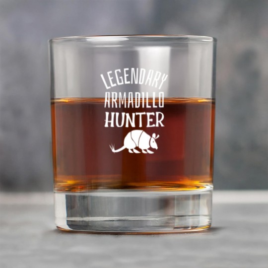 Discover LEGENDARY ARMADILLO HUNTER Funny Hunting Sarcastic Joke - Sarcastic Joke - Rock Glasses