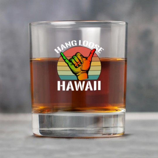 Discover Shaka Rasta Aloha Vintage Hang Loose hawaii gifts Rock Glasses