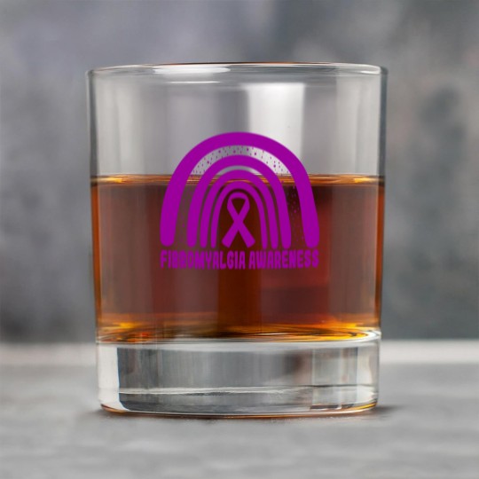 Discover Fibromyalgia Rainbow Day National Fibromyalgia Awareness Classic Rock Glasses