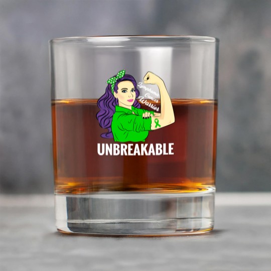 Discover Lymphoma Cancer Awareness Warrior Unbreakable Support - Lymphoma Cancer - Rock Glasses
