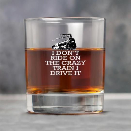 Discover I don't ride on the crazy train i drive it Rock Glasses