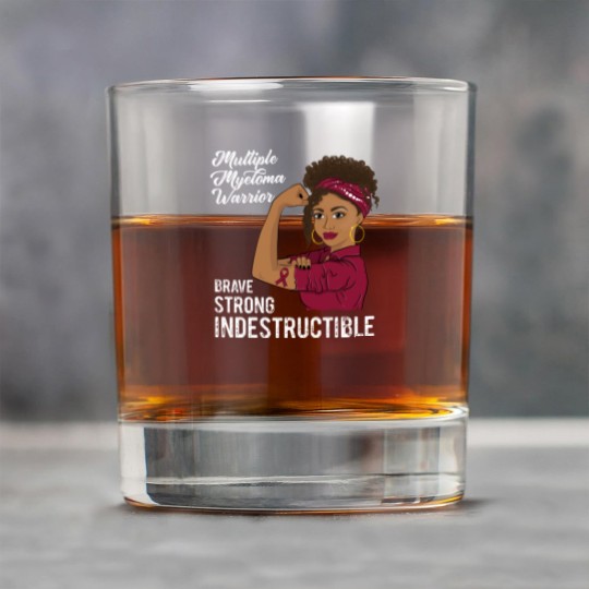 Discover Multiple Myeloma Warrior Indestructible Black Girl Awareness - Multiple Myeloma - Rock Glasses