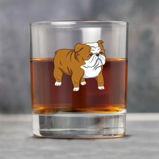 Discover Cute English Bulldog Classic Rock Glasses
