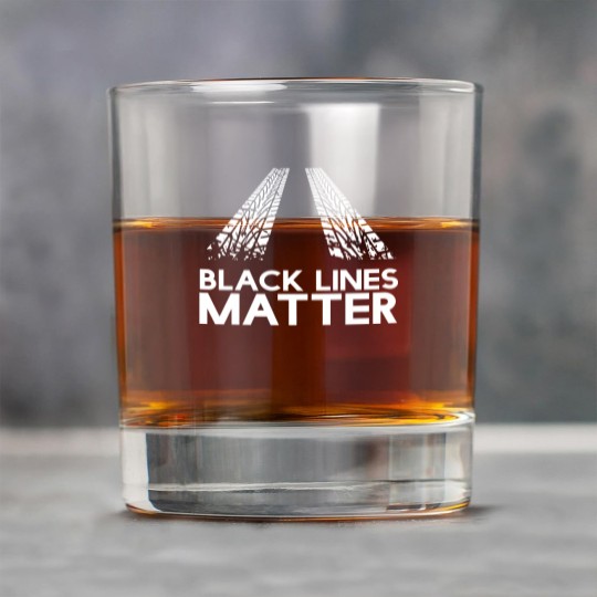 Discover Black Lines Matter! Drift Car Guys Funny Racing Rock Glasses