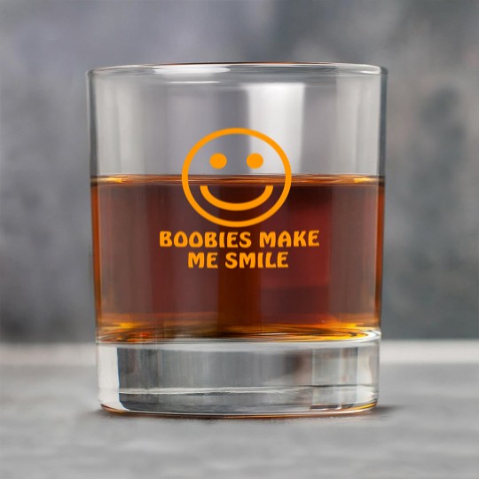 Discover Boobies Make Me Smile - Gifts For Him - Rock Glasses