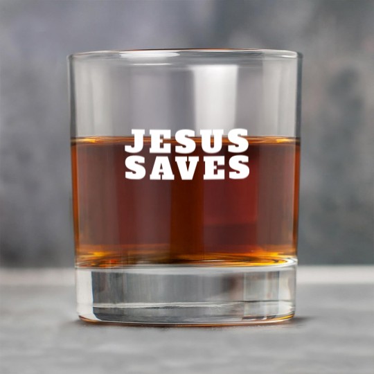 Discover Jesus Saves - Christian - Jesus Saves - Rock Glasses