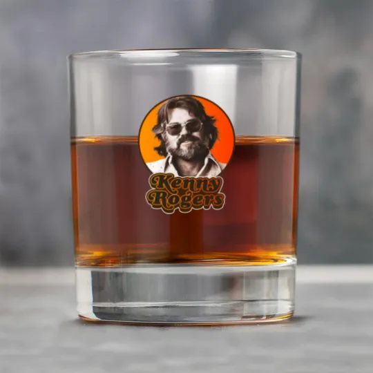 Discover Retro Kenny Rogers Country Tribute Classic Rock Glasses