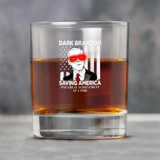 Discover Dark Brandon Saving America Funny Biden Design Rock Glasses