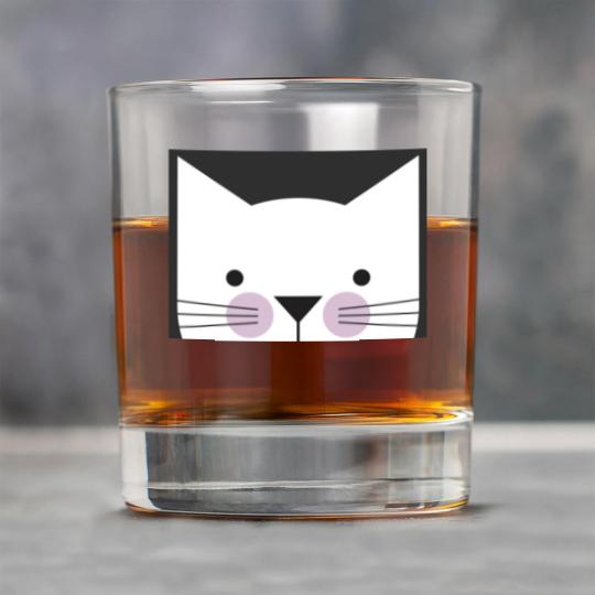 Discover Peek-a-Boo Kitty, Black and White with Lavender Cheeks - Cats - Rock Glasses