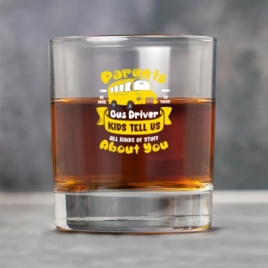 Discover Funny School Bus Driver Operator Gift Rock Glasses