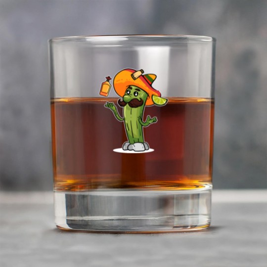 Discover Funny Mexican Cactus Juggles Tequila Cinco de Rock Glasses