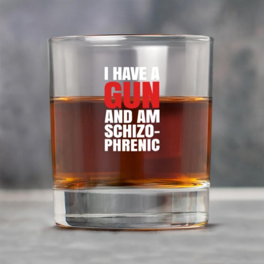 Discover I HAVE A GUN AND AM SCHIZOPHRENIC - BLACK Rock Glasses