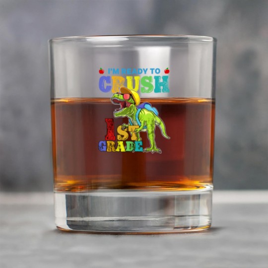 Discover I'm Ready To Crush 1St Grade Dinosaur Back To Scho Rock Glasses