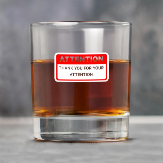 Discover Attention Thank You For Your Attention Rock Glasses