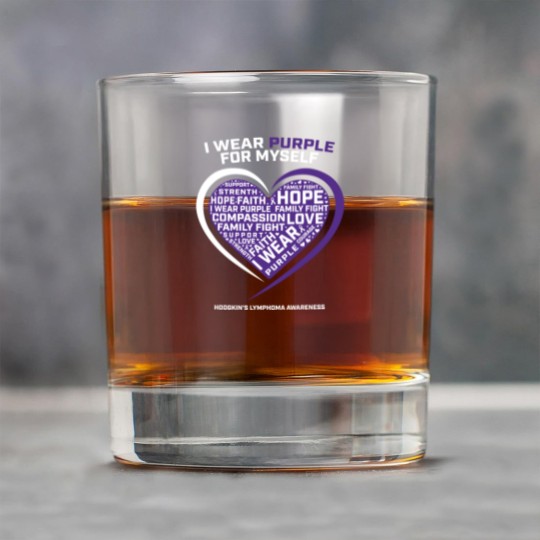 Discover Hodgkin'S Disease Purple Hodgkins Lymphoma Cancer Rock Glasses