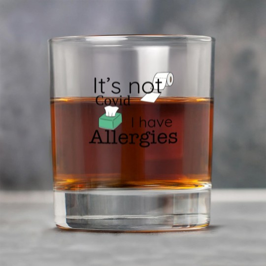 Discover It's Not Covid, I have Allergies, Funny Rock Glasses Rock Glasses