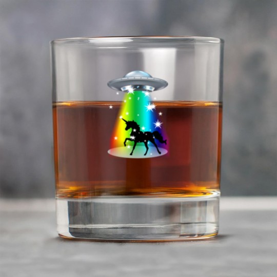 Discover Unicorn Rainbow UFO Alien Pony Space Travel Fable Rock Glasses