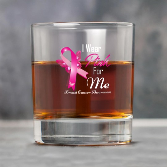 Discover wear pink for me breast cancer Rock Glasses
