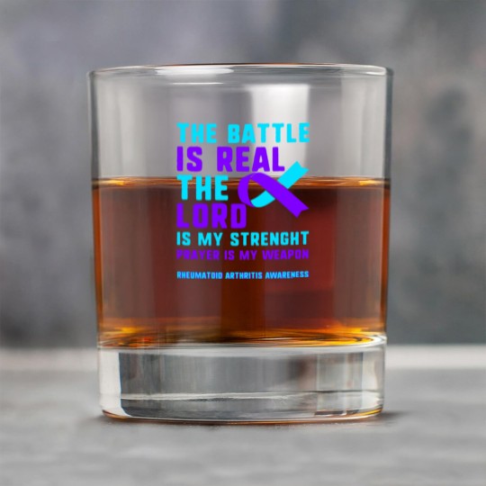 Discover Rheumatoid Arthritis Awareness Rock Glasses, The Battle Rock Glasses
