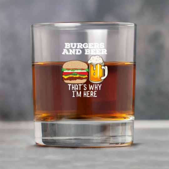 Discover BBq Barbecue Quote Burgers & Beer Fast Food Lover Rock Glasses