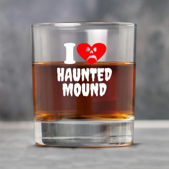 Discover I Love Haunted Mound Rock Glasses