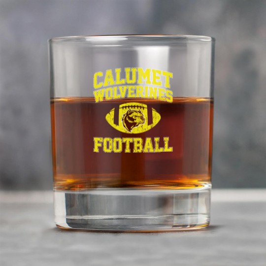 Discover Calumet Wolverines Football - Red Dawn - Rock Glasses