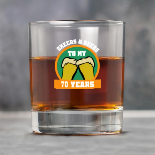 Discover 70th Birthday 70 Years Gift Funny Saying Rock Glasses