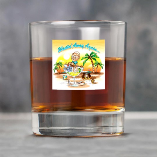 Discover Wastin' Away Again Jimmy Buffett Rock Glasses, Vintage Jimmy Buffett Memorial Rock Glasses
