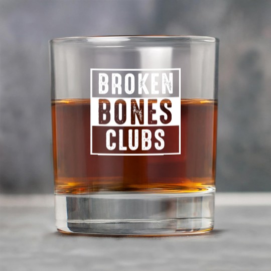 Discover Vintage 1970's Broken Bone Club - Broken Bones - Rock Glasses