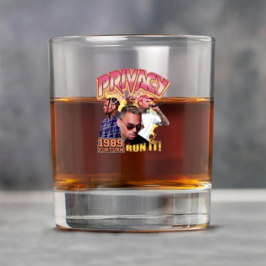 Discover Vintage Privacy Chris Brown Rock Glasses, Chris Brown Hip Hop Tour 2022 Rock Glasses