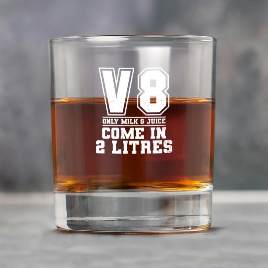 Discover V8 Engine Rock Glasses | Milk And Juice Come 2 Litres Gift - V8 Engine - Rock Glasses