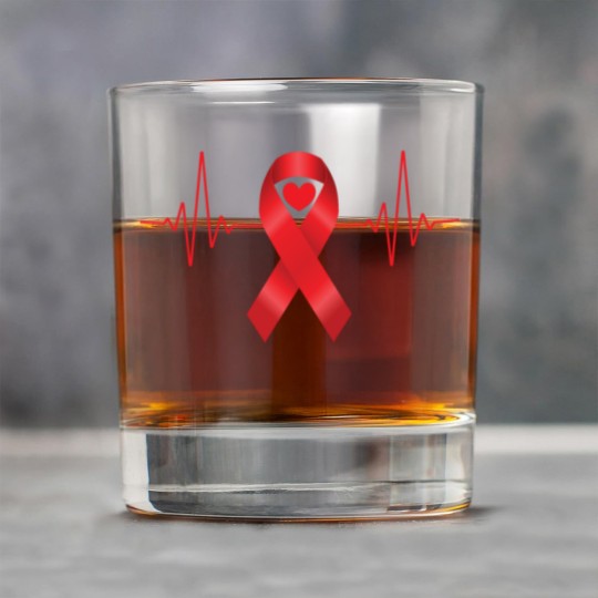 Discover World Aids Day Red Heartbeat Aids Awareness Hiv Rock Glasses
