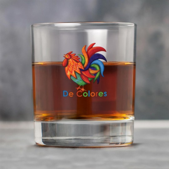 Discover De Colores Rooster Gallo Men's Jersey Polo Rock Glasses