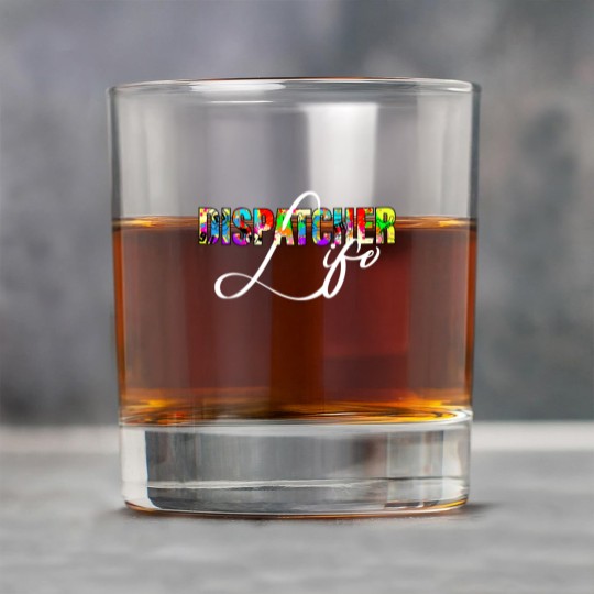 Discover Dispatcher Life for Men Women 911 Dispatching Gift Rock Glasses