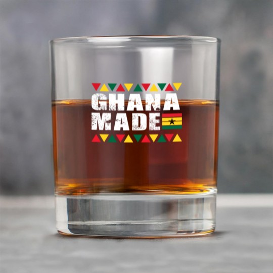 Discover Ghana Made Black Star Country Flag Rock Glasses