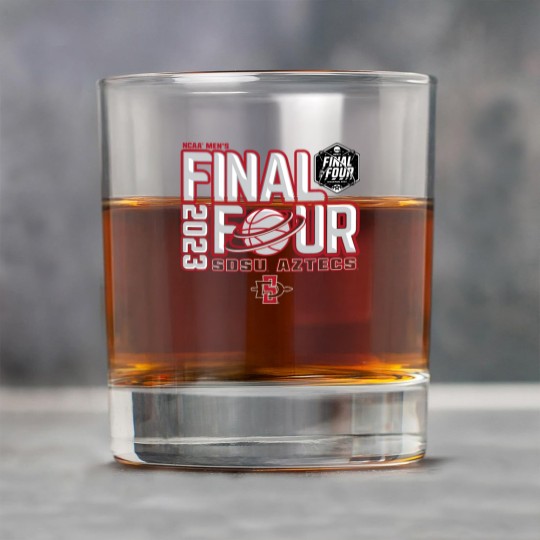 Discover San Diego State Aztecs Final Four Basketball Dunk Black Rock Glasses